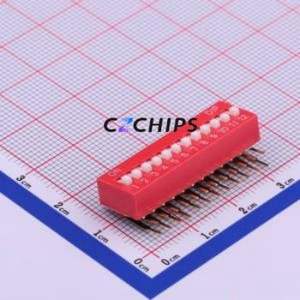 TM-12 DIP Switch Through hole Component (THT) Switch ( Number of Switch Sections: 12 )( Lead Spacing: 2.54mm ) - Product Image 1