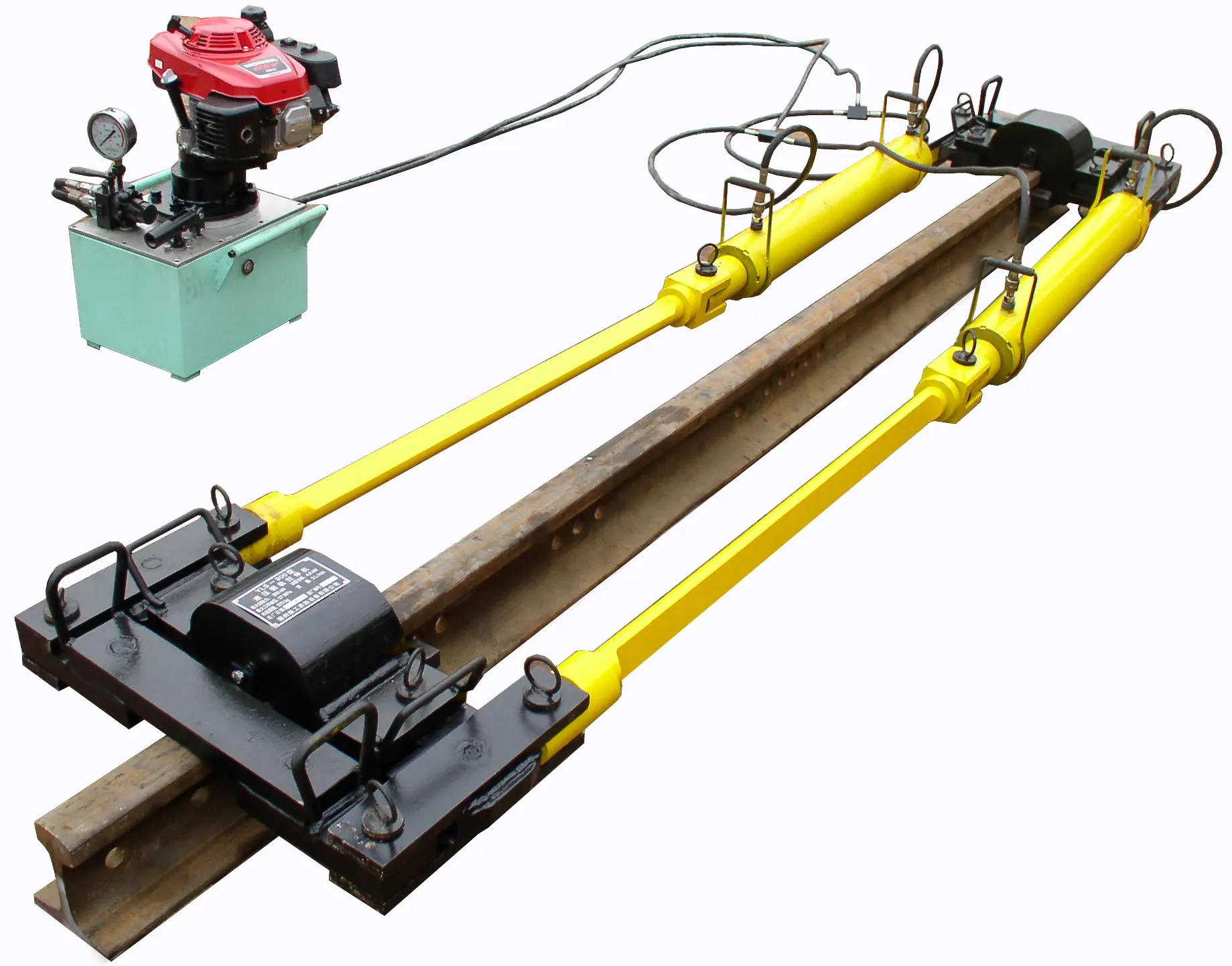 Yüksek basınçlı hidrolik pompa 900KN demiryolu kaynak serisi ürün YLS-900I ray tensörü