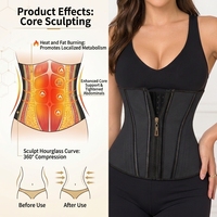 Ceinture de maintien abdominale post-partum OEM/ODM en néoprène double couche respirant avec boucle et fermeture éclair pour une silhouette sablier instantanée