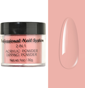 1OZ/30g Neon Nude Nagelkunst Acrylpulver Pigment Schnitz- und Verlängerungspulver Nageldekorationspulver Farben Kristallpulver - Product Image 5