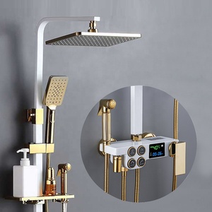 Ensemble <span class=keywords><strong>de</strong></span> <span class=keywords><strong>douche</strong></span> mural robinet en laiton Robinets <span class=keywords><strong>de</strong></span> salle <span class=keywords><strong>de</strong></span> bain kit en laiton <span class=keywords><strong>de</strong></span> luxe pluie pluie ensemble <span class=keywords><strong>de</strong></span> <span class=keywords><strong>douche</strong></span> mitigeur ensemble <span class=keywords><strong>de</strong></span> robinet commande <span class=keywords><strong>de</strong></span> <span class=keywords><strong>douche</strong></span> numérique - Product Image 2