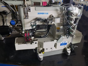 ZY 600-01DA Zoyer Small Flat Bed Direct Drive Auto Trimmer Interlock <b>Sewing</b> Machine - Product Image 2