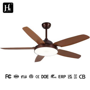 52-Inch Modern Iron & ABS <b>Ceiling</b> <b>Fan</b> <b>with</b> LED Light 5 Blades & DC Motor for Living Room Bedroom or Home Office - Product Image 4