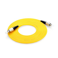 Kabel FC/UPC-FC/UPC SM Single Mode Simplex FTTH SM Single Mode Kuning untuk Fiber to the Home (FTTH) Pusat Data Perusahaan 1-5m