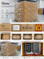 Contrôleur solaire AC/DC fiable Sukite avec MPPT AC-1280-2.4G 12V 80W 15A pour éclairage public à énergie solaire avec capteur