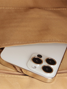 Sac à bandoulière rayé en PU tressé, polyester, deux sangles, fermeture éclair, tissé à la main, plage, vacances, loisirs, tendance transfrontalière, grande taille, Tanjing - Product Image 3