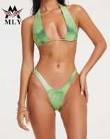 MLY Tissu en polyester recyclé Maillots de bain pour femmes Impression personnalisée Maillots de bain Fabrication Micro Bikinis brésiliens Maillots de bain Bikini