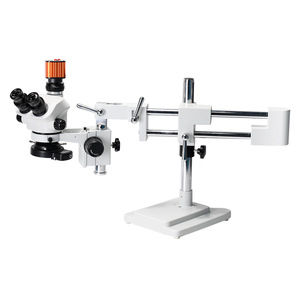 Microscope stéréoscopique trinoculaire avec résolution caméra 2K/4K pour la pratique chirurgicale, la maintenance de téléphones portables et l'étude de l'anatomie animale - Product Image 5