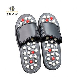 Fuß therapie Massage schuhe Akupunktur punkte Indoor Für Männer Frauen Rutsch feste Reflex zonen massage Sandalen Akupressur Hausschuhe - Product Image 1