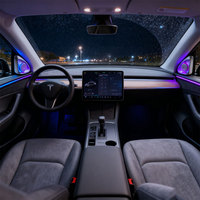 Tweeter Giratorio Rhythm 4D para Tesla Model 3 Y con Luz Ambiental de 256 Colores y Asistencia de Cambio de Carril