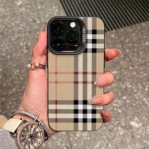 Light Luxury Plaid para iPhone 16 Pro Max I Phone Case Apple 12 13 14 15 Plus Trendy Classic X Bulk Fancy Trendy Brand Cover - Product Image 4