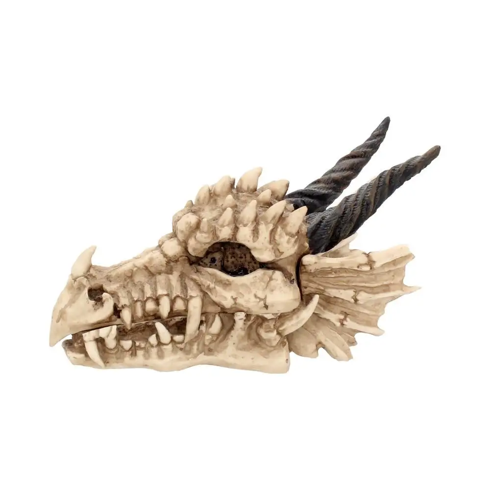 Große Skulptur Fantasy Gothic Dragon Skull Trinket Box Schädel Ornamente Drachen Statue