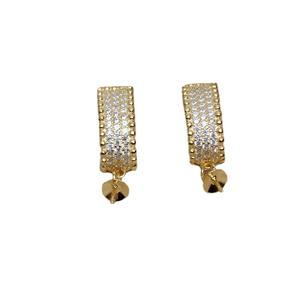 Boucles d'oreilles carrées en argent S925 avec incrustation de perles de 8 à 13 mm JG5192, accessoires de bijouterie DIY, support vide, composants et trouvailles de bijouterie - Product Image 5
