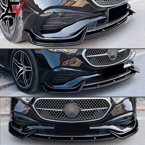 Divisor de Parachoques Delantero ABS de Vanguardia en Negro Brillante y Estilo Carbono para Mercedes-Benz <span class=keywords><strong>Clase</strong></span> <span class=keywords><strong>E</strong></span> W214 2024+ Acabado Aerodinámico Delantero - Product Image 3