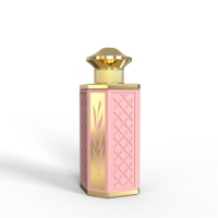 Bouteilles en verre haut de gamme de 100ml avec de nouveaux ensembles de parfums de conception Polyvalent pour hommes et femmes Bouteille à grille fine