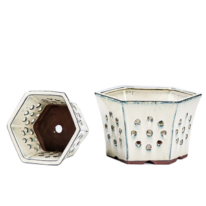 Cactus 2022 New Arrivals Hollow Out Planters Cute Cartoon Ceramic Flower Pot Mini Cactus Pot Succulent Plant Pots