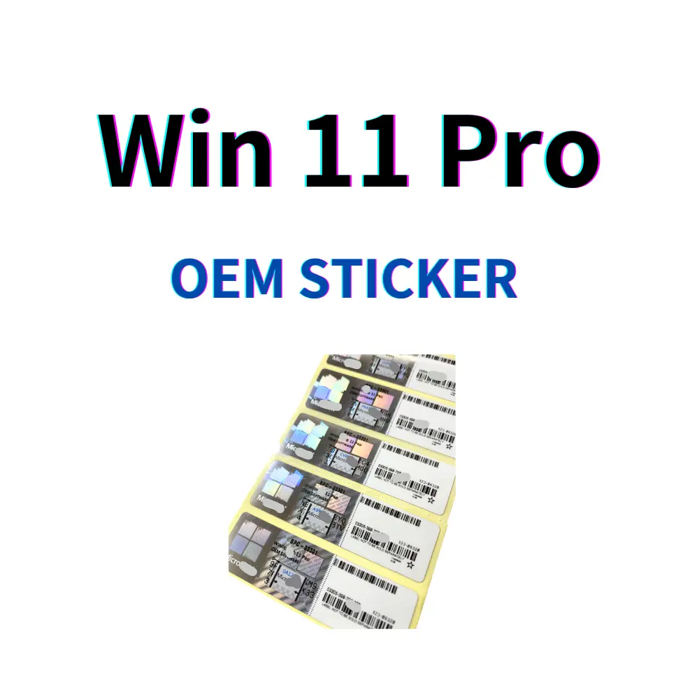 24/7 online win 10 11 Pro COA OEM sticker free shipment 100% online activation sliver label Genuine key license