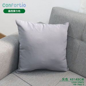 Tissu élastique haut de gamme Cojin Stretch gris 45*45 avec rembourrage en polyester, fabriqué en Chine pour les coussins de siège et les oreillers - Product Image 3