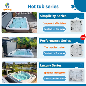 Bồn tắm nước nóng Jacuzzi sang trọng đạt chuẩn CE, chất liệu acrylic, 5 người, 100 vòi phun <span class=keywords><strong>massage</strong></span>, bồn tắm xoáy ngoài trời, bồn tắm <span class=keywords><strong>spa</strong></span> sân vườn với 2 ghế dài - Product Image 5