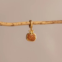 Collar con Colgante de Uva y Piña de la Nueva Serie de Frutas, Estilo Europeo y Estadounidense, Chapado en Oro de 18K, Cadena de Bambú de Cobre, DIY