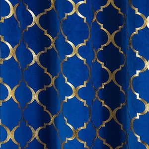 Pannelli per <span class=keywords><strong>tende</strong></span> oscuranti <span class=keywords><strong>Beige</strong></span> per camera da letto lamina d'<span class=keywords><strong>oro</strong></span> marocchino stampa metallica drappeggi ad alta efficienza energetica per l'arredamento del soggiorno - Product Image 5