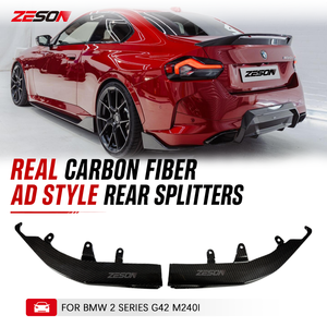 Ailerons arrière en fibre de carbone sèche style AD pour <span class=keywords><strong>BMW</strong></span> Série 2 G42 M240i 220i Coupé Gauche Droit 2021+ - Product Image 1