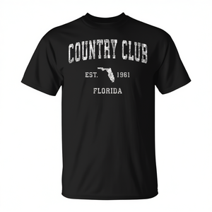 T-shirt athlétique vintage Country Club Florida Est 1961 - Product Image 2