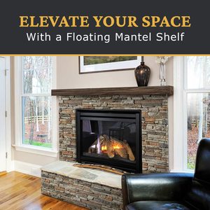 Engh-ensity olyolycanst replace ireemplace antantel <span class=keywords><strong>para</strong></span> nnterior ecor Lightweight Rustic loating Wood EAM con ounounting - Product Image 5