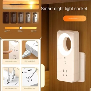 Veilleuse LED intelligente télécommandée, veilleuse de chambre à coucher, trois modes d'éclairage, veilleuse de chevet - Product Image 4