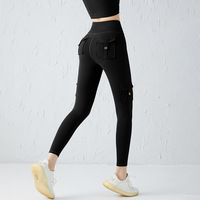Ln195 lifting des fesses fitness pantalon d'entraînement blanc contrôle du ventre pantalon de yoga leggings