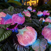 LED IP65 Simulierte Leuchtende Blumen Glühende Rasen-Landschaftsbeleuchtung mit Geheimnisvollem Fantastischem Design