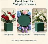 Mousse florale sans danger pour les tiges de fleurs, fournitures pour fleuristes en gros