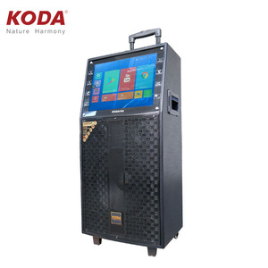 Koda Hot Bán 15.4Inch Led Xe Đẩy Loa Âm Thanh Lớn Màn Hình Cảm Ứng DSP Khuếch Đại Powered Karaoke Loa - Product Image 2