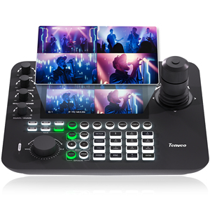 Tevo mới nhất kb300pro chia màn hình 4D joystick điều khiển <span class=keywords><strong>4k</strong></span> PTZ Camera POE NDI điều khiển cho hội nghị nhà thờ trực tuyến - Product Image 2