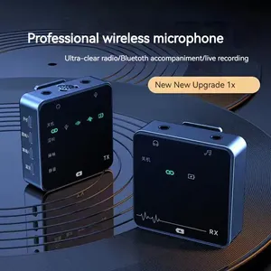 Bán Buôn Tssd K63 Xách Tay Studio Mini <span class=keywords><strong>Micro</strong></span> Cravate Professionnel Sans Fil Podcast 2.4G <span class=keywords><strong>Bluetooth</strong></span> Không Dây Lavalier Microphone - Product Image 2