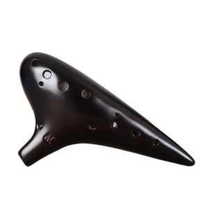 Ocarina Antigua de 12 Orificios, Flauta de Cerámica en Do Alto, Instrumento de Viento Folclórico Portátil para Actuaciones Musicales y Práctica Diaria - Product Image 1