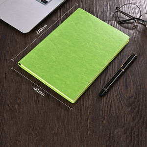 Khuyến mại <span class=keywords><strong>A5</strong></span> màu xanh lá cây mềm PU da Tạp Chí máy tính xách tay tùy chỉnh in logo 100 <span class=keywords><strong>sheets</strong></span> Loose-Leaf ràng buộc tiện dụng Sổ địa chỉ - Product Image 3