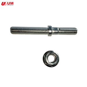 Barre <span class=keywords><strong>de</strong></span> guidage UM avec écrou pour tronçonneuse MS070, diamètre 10 mm, longueur 82 mm, boulon <span class=keywords><strong>de</strong></span> fixation couleur argent, <span class=keywords><strong>outils</strong></span> <span class=keywords><strong>de</strong></span> <span class=keywords><strong>jardin</strong></span> - Product Image 1