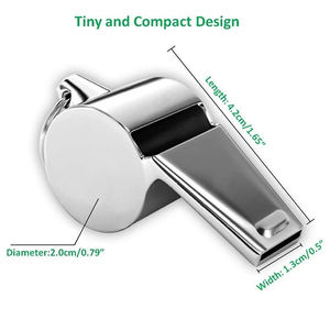 Silbato de metal paslanmaz çelik Metal düdük eğitim hakem acil yüksek sesle düdük politikası - Product Image 5