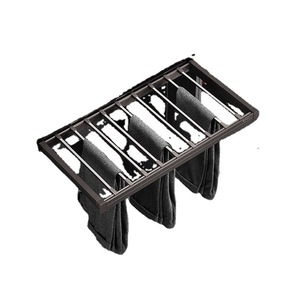 Custom Made Mocha Trouser Rack Telescopic Aluminum Wardrobe Drawer Pull Out Clothing Organizer Wall Mounted Type - Product Image 3