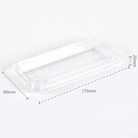 Boîte d'emballage en plastique PET transparent jetable de 0,5 oz pour herbes fraîches, avec crochet, très vendue