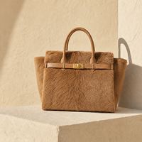 Sac à main de luxe en cuir véritable personnalisé d'usine en de veau pour femmes poignée supérieure sacs à main de mode vintage