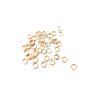 Anelli a cerchio ILLAN da 8 mm in metallo dorato chiuso per la creazione di gioielli - Product Image 1