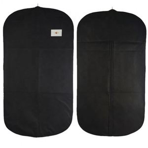 Wholesale Custom Logo Non Woven <b>Dust</b> Suit Cover Luxury Black Eco Friendly <b>Cloth</b> Suit Cover Garment Bag With Zipper - Product Image 2