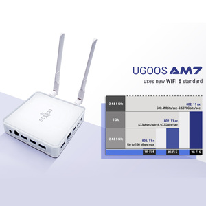 Epro Ugoos AM7 S905X4 4G 32G DDR4 1000M Wifi 6 BlueT 5.0 télécommande vocale <span class=keywords><strong>android</strong></span> 11 pour jeu à domicile <span class=keywords><strong>2022</strong></span> mini pc - Product Image 5