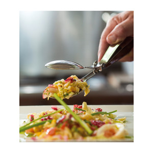 Cucchiaio da portata e pinze in acciaio inossidabile, utensili da cucina per insalata - Product Image 2