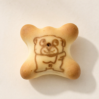 Biscuits au lait croustillants fourrés au chocolat en forme de petit ours mignon, collation pour enfants, vente en gros, OEM, marque privée, carton de 5 kg