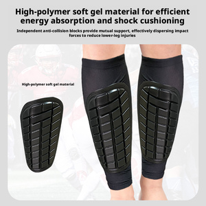 <span class=keywords><strong>Espinilleras</strong></span> de Fútbol Acolchadas de PU para Hombre, Mujer y Jóvenes, Antideslizantes, de Silicona, Transpirables, Ligeras, Anti-Impacto, OEM - Product Image 3
