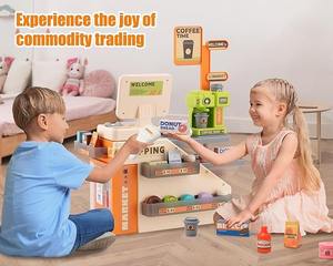 <span class=keywords><strong>Caisse</strong></span> <span class=keywords><strong>enregistreuse</strong></span> éducative <span class=keywords><strong>jouet</strong></span> supermarché ensemble de jeu avec 18 accessoires réalistes son lumineux semblant jouer épicerie jouets - Product Image 6