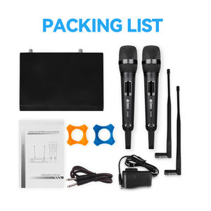 DK9000 Sistema DE MICRÓFONO INALÁMBRICO digital de rendimiento Señal estable para uso en conferencias de Ingeniería de Sonido Hecho de metal duradero - Product Image 6